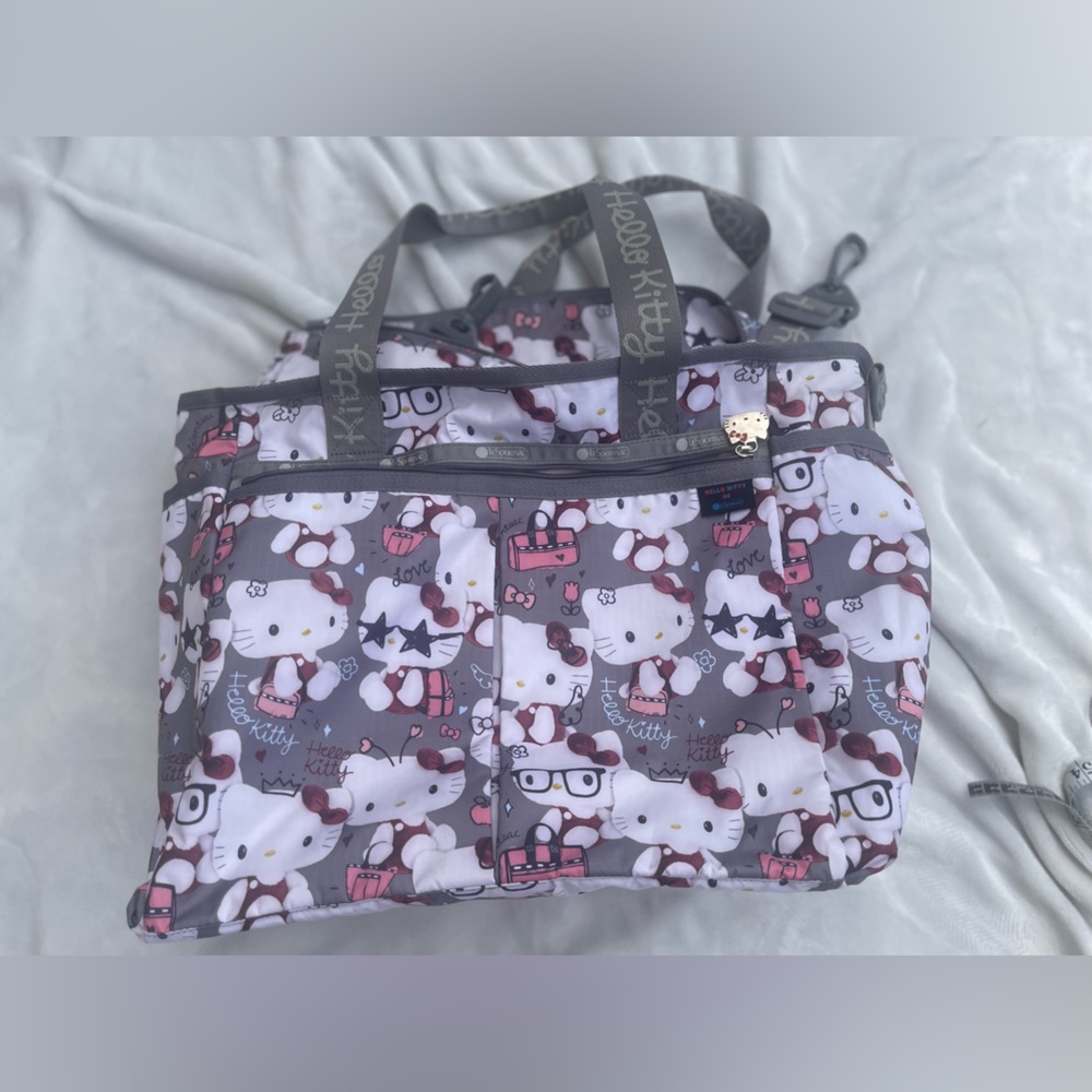 Limited Edition Hello Kitty Gray Lesportsac Bag